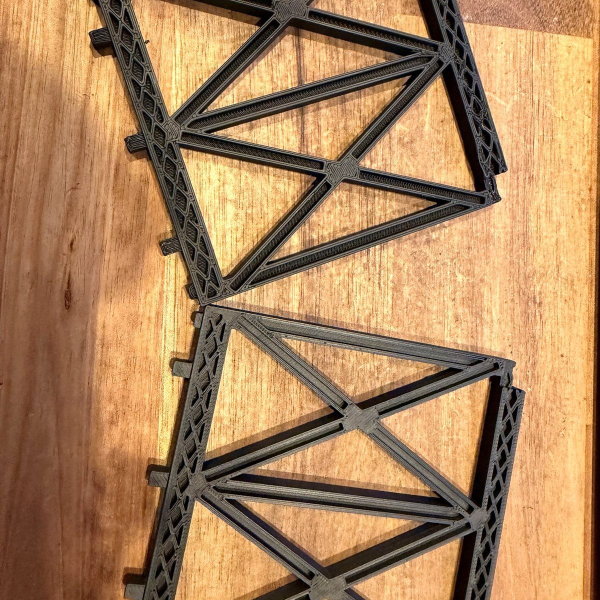 Real print: X-Brace panel pair