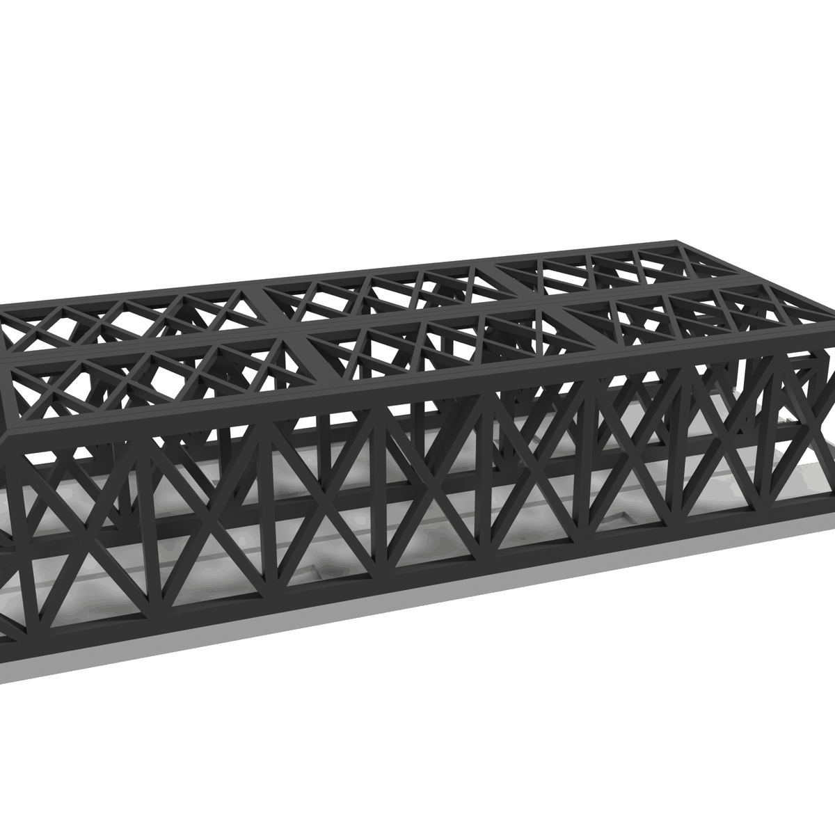 Modular Bridge, X-Beam Dual Track 18 in, for Thomas the Train Track detail view