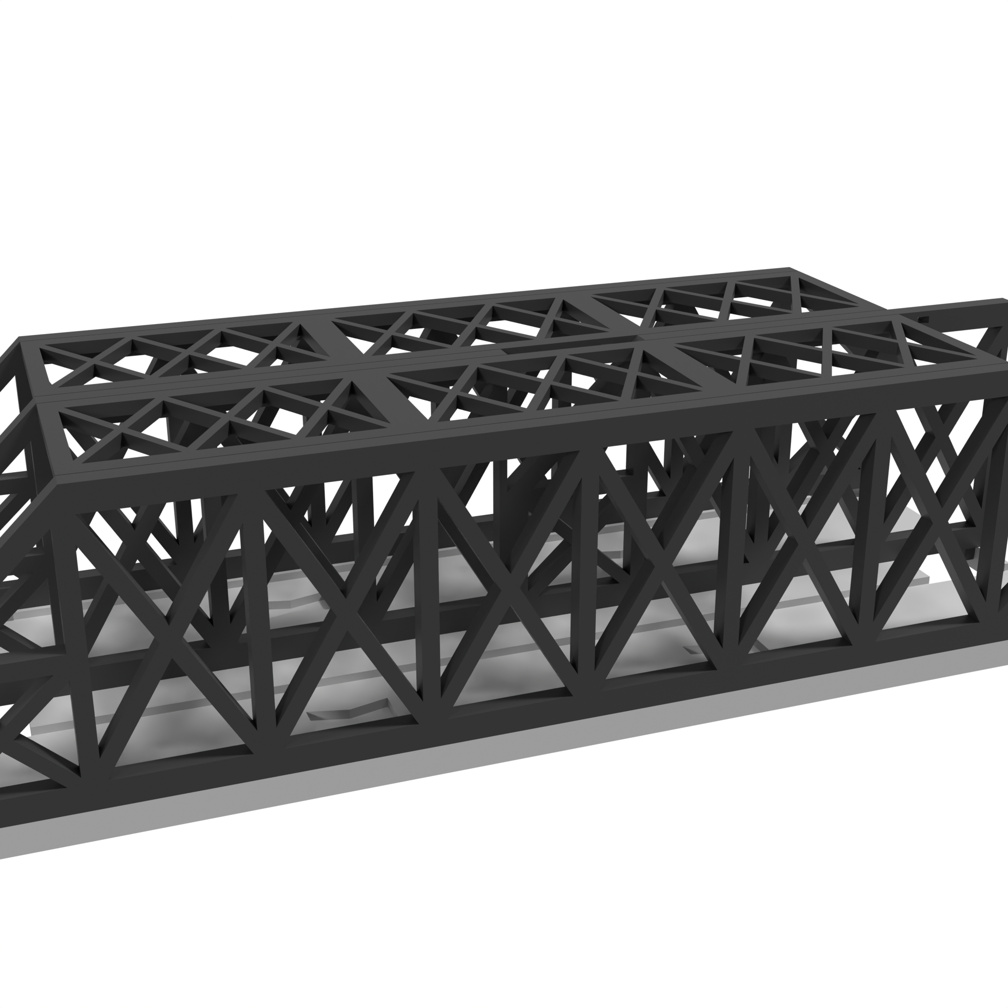Modulare Brücke, X-Beam Zweigleisig detail view