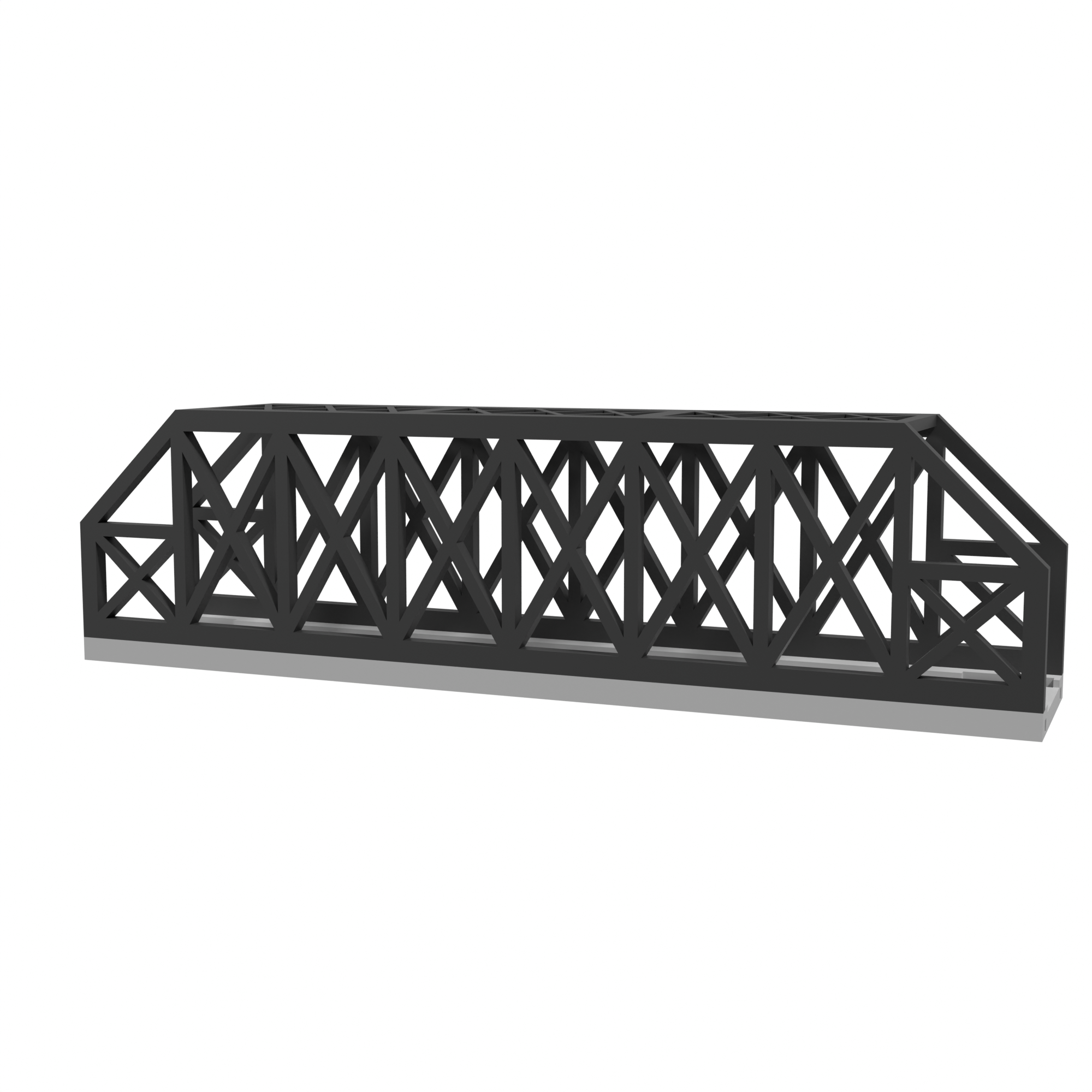 Modulare Brücke, X-Beam Eingleisig front view