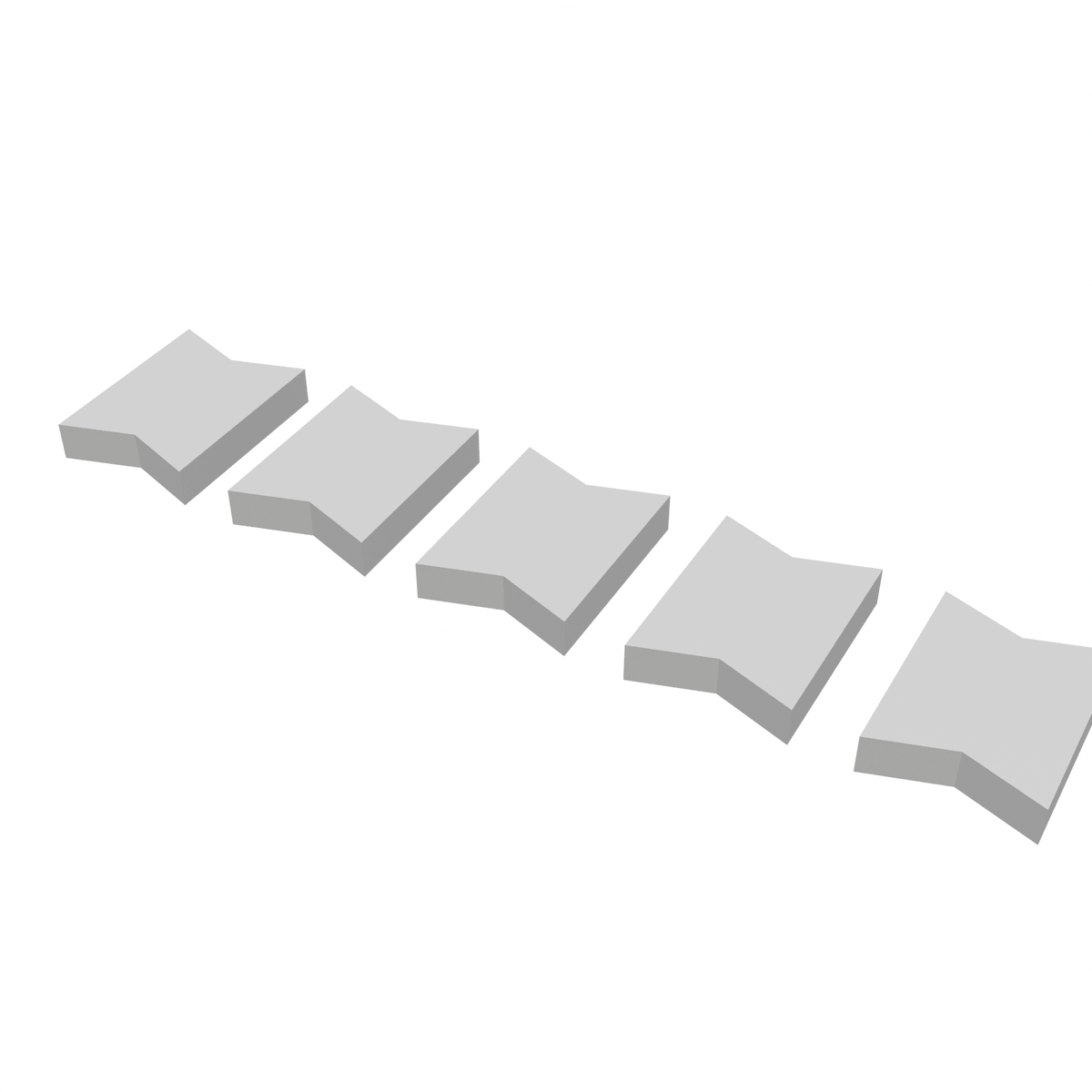 FLEX Bahnsteigverbinder (5 Schwalbenschwänze)