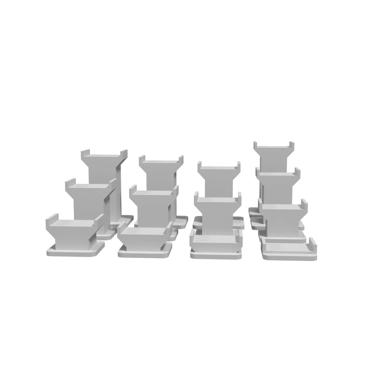 Pillar - Single Track, Full Set (13 pieces) front view