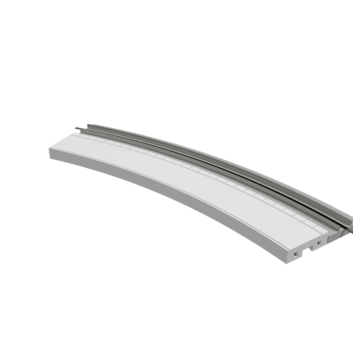 Modulair Perron, Gebogen R381 Binnen, N-schaal, voor Kato Unitrack
