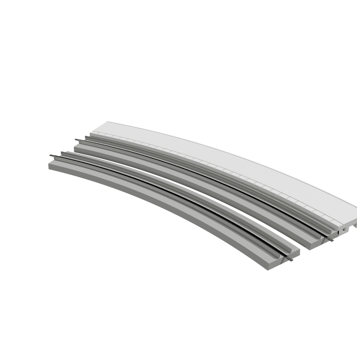 Modular Platform, Curved R414 Outer, N Scale, for Kato Unitrack