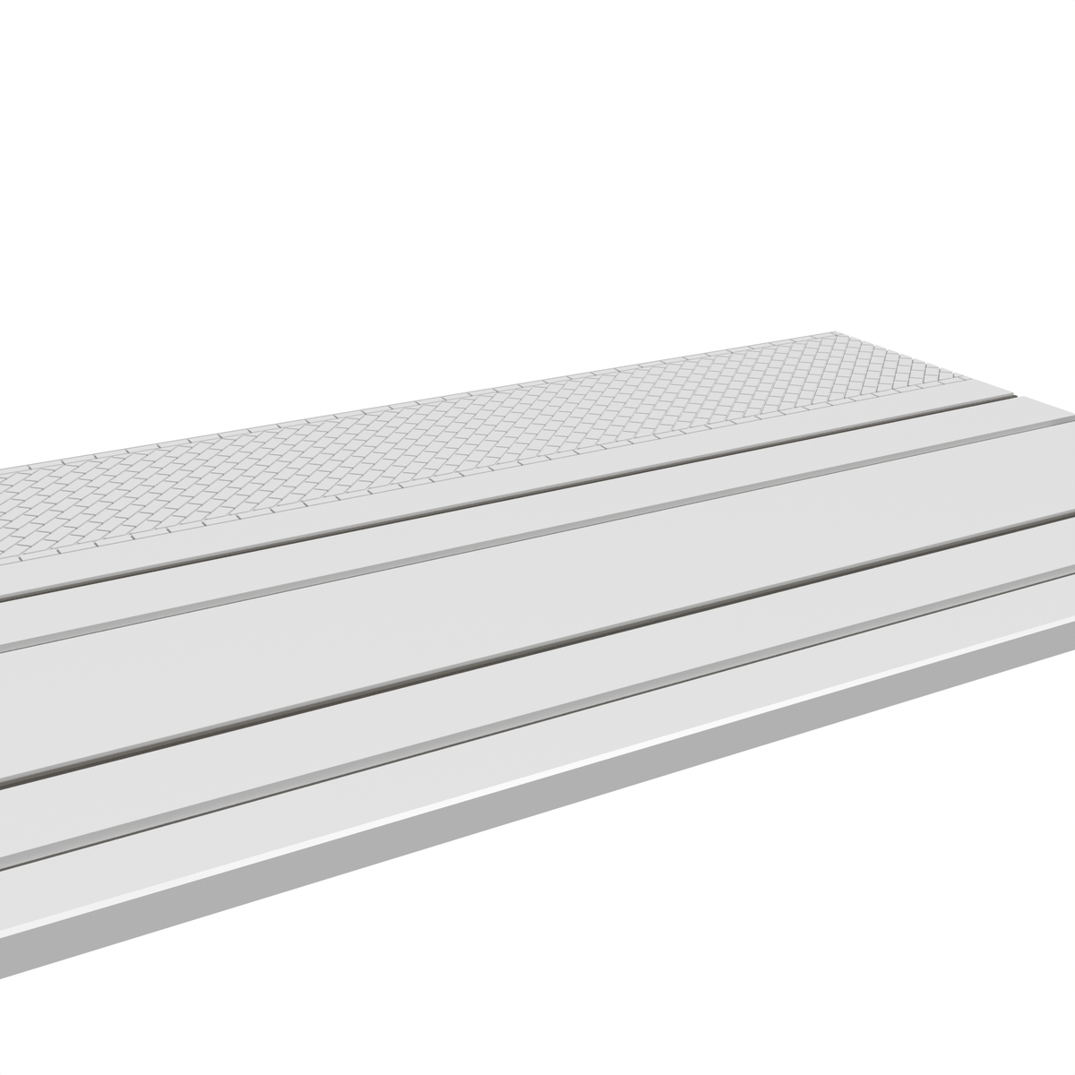 Modularer Bahnsteig, Gerade 9 Zoll, Zweigleisig, für FLEX-Gleis detail view