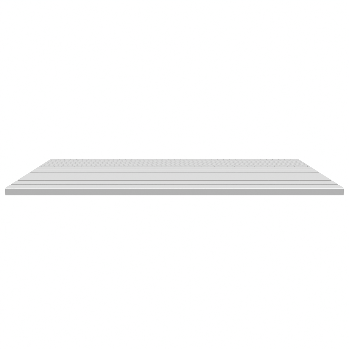 Modularer Bahnsteig, Gerade 9 Zoll, Zweigleisig, für FLEX-Gleis front view
