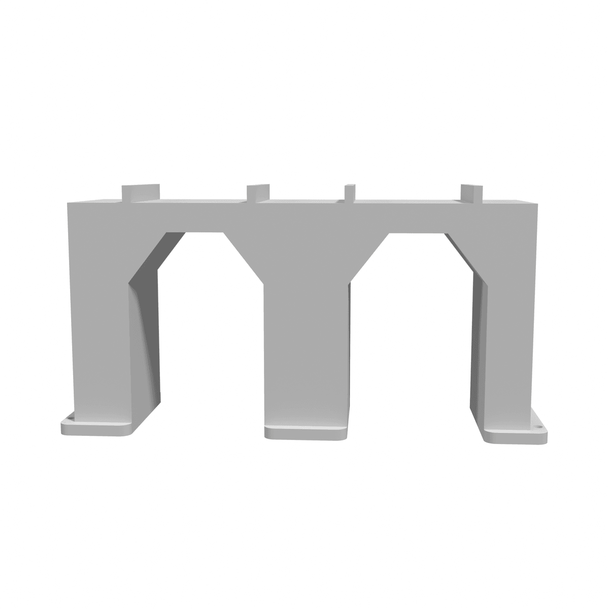 Portal Pier - Dual Track front view