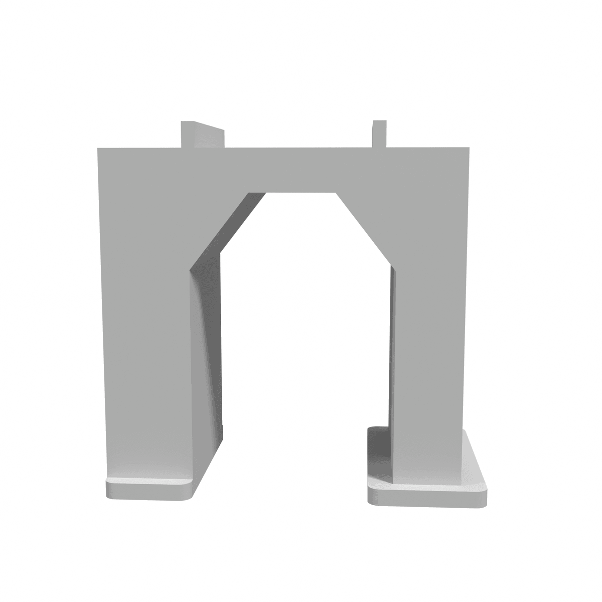 Portal Pier - Single Track front view