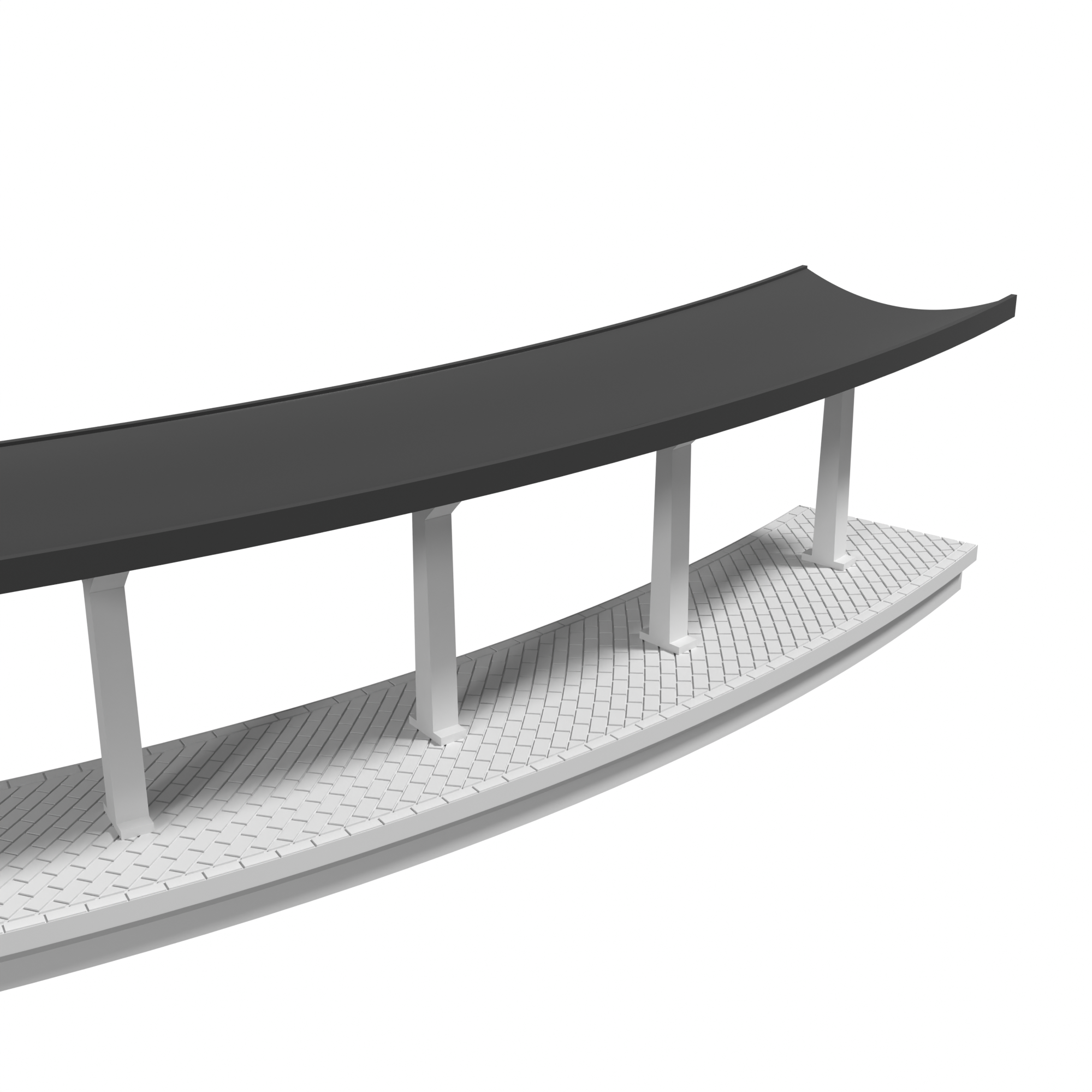 Modular Station, Curved 18 in, for Bachmann E-Z Track detail view