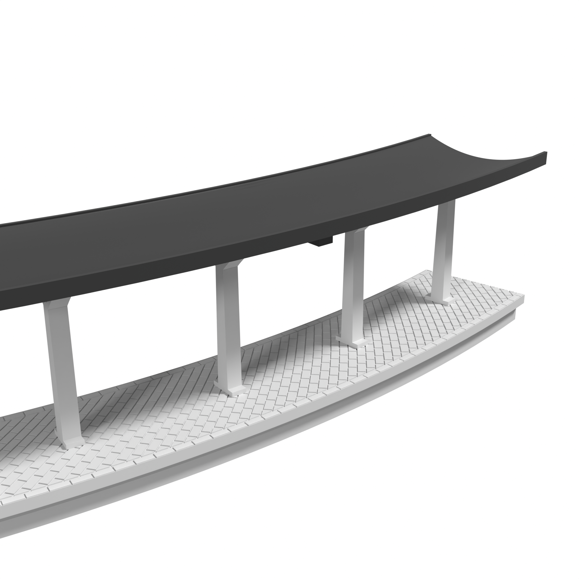 Modular Station, Curved 22 in, for Bachmann E-Z Track detail view