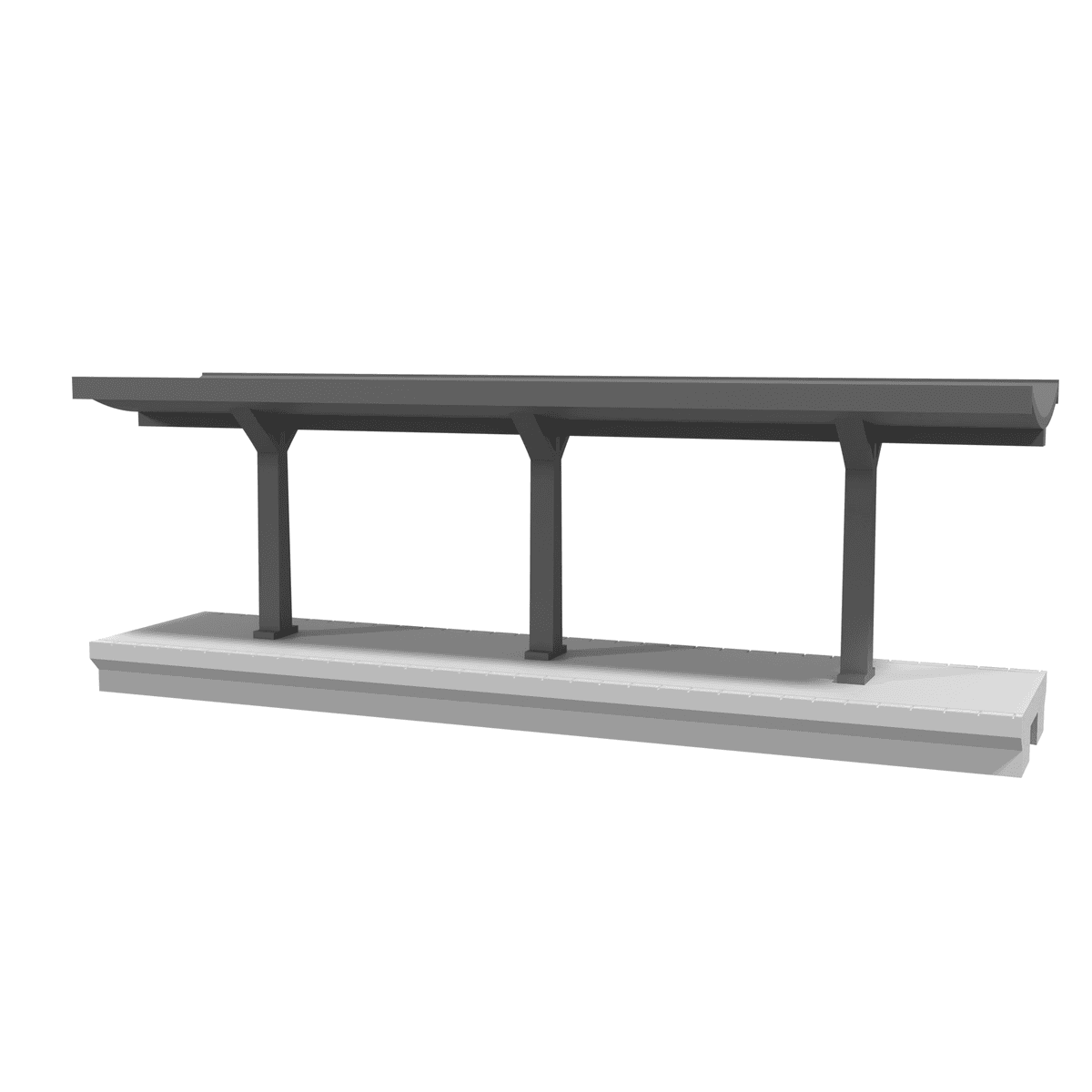 Modular Station, Straight 188 mm front view