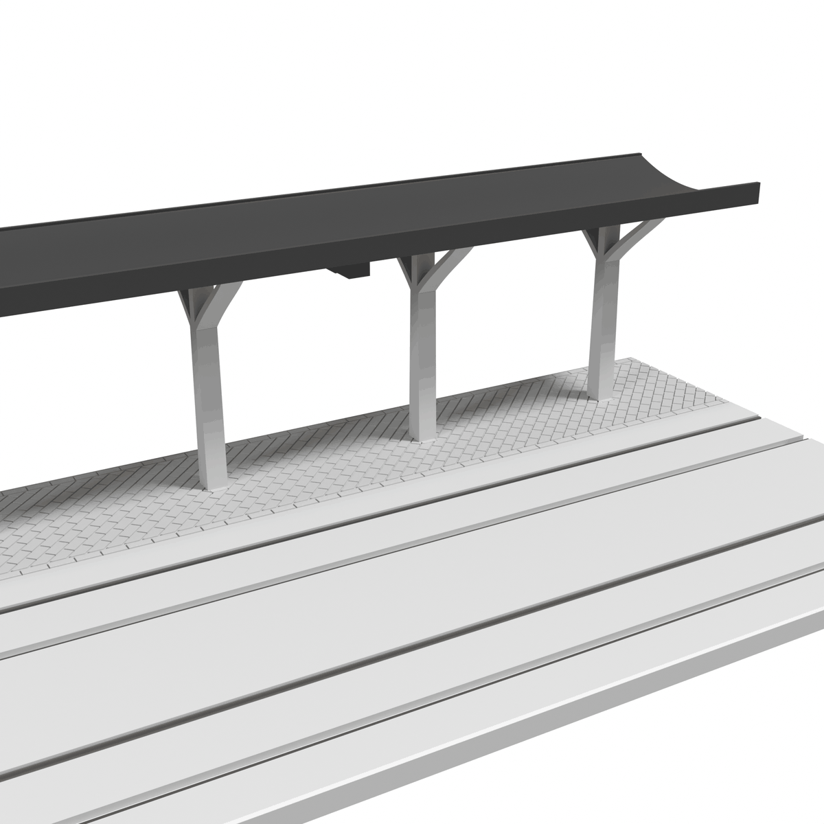 Modular Station, Straight 9 in, Dual Track, for FLEX Track detail view