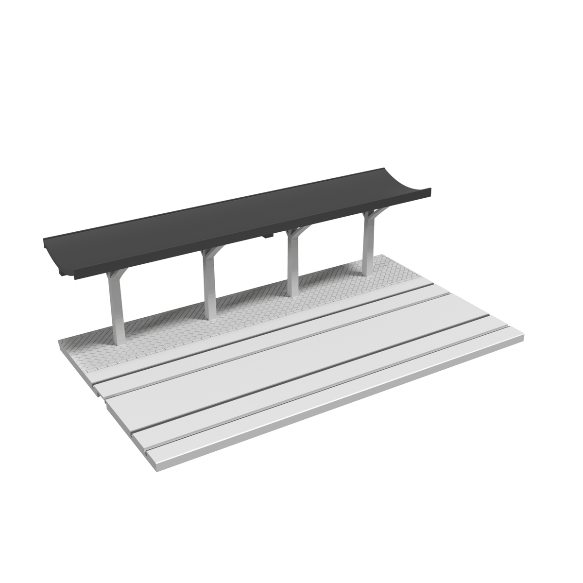 Modular Station, Straight 9 in, Dual Track, for FLEX Track